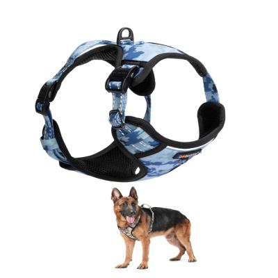 China Padded Military Dogness Camouflage Dog Harness OEM/ODM Pet Chest Climbing Harness for sale