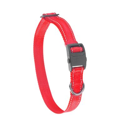 China Dogness Webbing 3M Stripe OEM ODM Reflective Nylon Service Accepted Dog Collar for sale