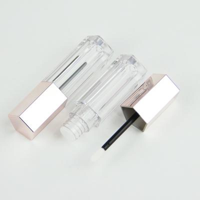 China Wholesale Transparent Tube Cosmetic High Quality ABS Material Lip Gloss Cosmetics Lip Gloss Container for sale