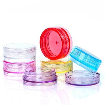 China High Quality Skin Care Stock 2ml 2g Mini Cream Jar Sample Bag Container Cream Cosmetic Plastic Jar for sale