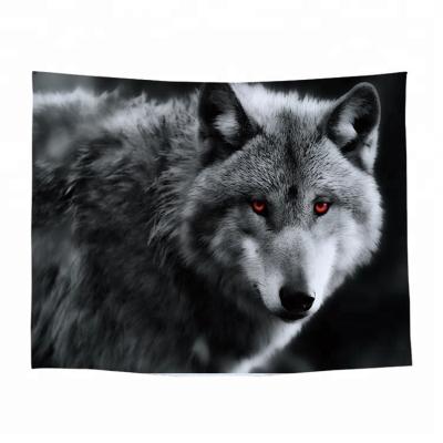 China Beautiful Designs Multifunctional Tapestry Popular Wall Animal Animal Wolf Cat Dog Eagle Painting Animal Tapestry Popular Wholesale for sale