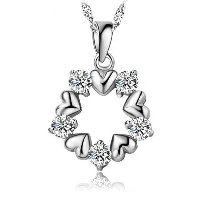 China The new 2019 BOHEMIA fashion silver gemstone necklace elegant woman pendant for sale