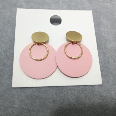 China High quality matte acrylic party earring custom gold color+acrylic earring OEM for women for sale