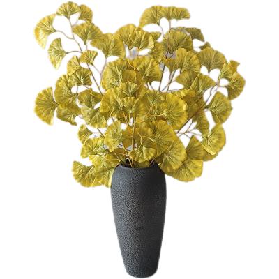 China Professional Minimalist Modern Decor Ornament Supply Artificial Ginkgo Leaves For Decor for sale