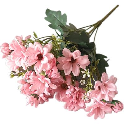 China 2021 hot sale good quality simulation flower silk chrysanthemum coreopsis artificial flowers for home decor wedding for sale