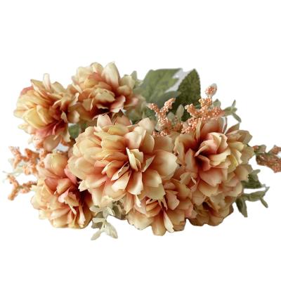 China Single Artificial Hydrangea Wedding Real Decoration Multicolor Hydrangea Touch Flower Silk Wholesale for sale