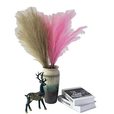 China 2021 minimalist hot sale fashion design pampas grass artificial dry flower for decoration for sale