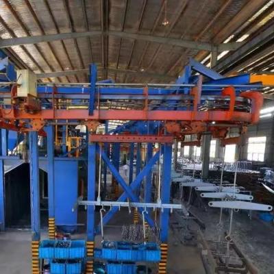 China Steel Plate Series Q38 Continuous Chain Shot Blasting Surface Cleaning Machine For Machinery, Chemical Industry for sale