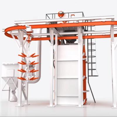 China Q37 Series Easy To Use And Durable Steel Structure Industry Rotary Hook Shot Blasting Equipment For Steel Casting for sale