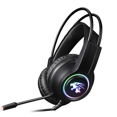 China Professional Headband RGB Gaming Headphones With Mic , Gaming Headsets With LED Light For Gamer for sale