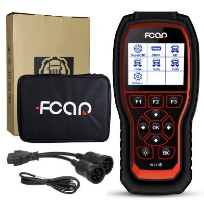 China Cars and Trucks Heavy Duty Diagnostic Code Reader for Cars and Diesel Vehicles ABS ECU Information HDS 200 Free Update Auto Repair Shop OBD Scanner for sale