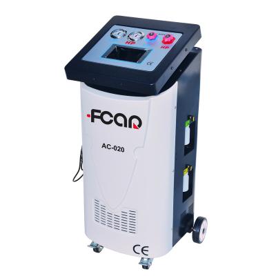 China FCAR AC-020 auto car a/c service machine for R134a R1234yf gas touch screen function multi-language car a/c cleaning machine AC-020 for sale