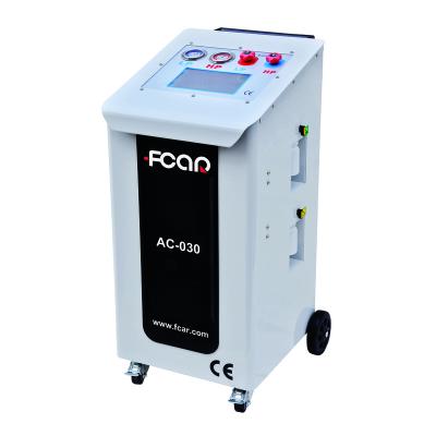 China FCAR AC-030 car refrigeration machine for R134a R1234yf gas CE tested automatic operation garage equipment and factory AC030 for sale