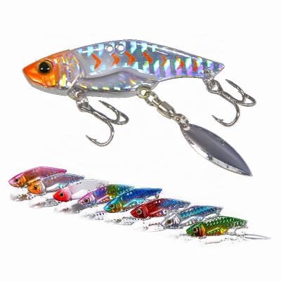 China High 5/5.5CM Simulation Rotary Sequin Dish Blood Hook Hard Iron Bait Fishing Tackle for sale