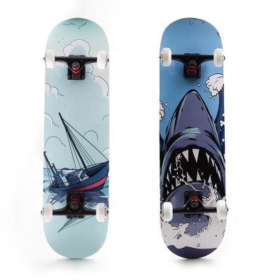 China Professional Skater Kids Skateboard Deformed Four Wheel Beginners Double Skateboard for sale