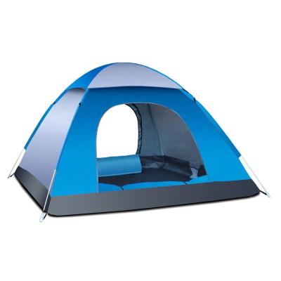 China Portable Outdoor Camping Tent 3-4 People Folding Camping Tent Beach Supplies for sale