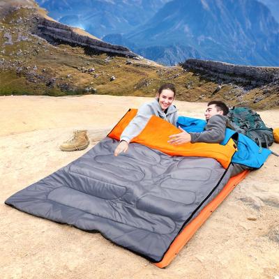 China 3Person Type Sleeping Envelope Bag Widened And Thickened Outdoor Camping Sleeping Bag for sale