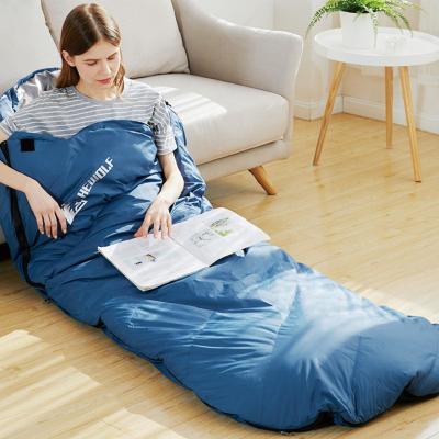 China Envelope Type 1800g Down Content Warm Adult Sleeping Bag For Winter Camping for sale