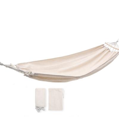 China Wholesale pure color adult thickened canvas white hammock hanging chair for sale