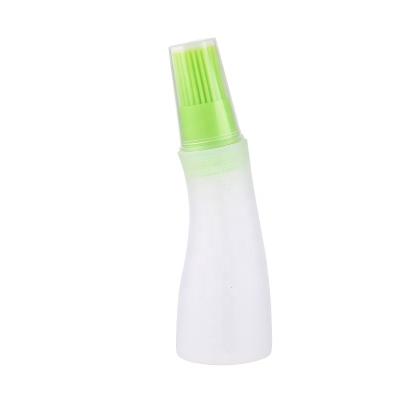 China Disposable Detachable Outdoor Barbecue Elbow Oil Bottle With Brush for sale