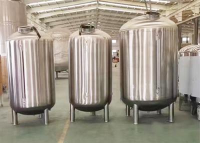 China Cylindrical Stainless Steel Water Treatment Tank Corrosion Resistant 2mm-5mm Thick for sale