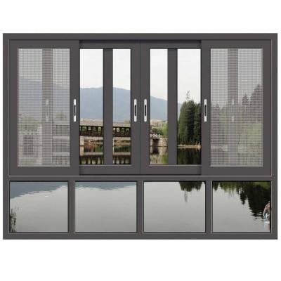 China Aluminum Commercial Folding Screen Office Window And Door In Shandong Factory for sale