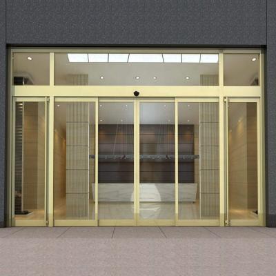 China 2020 Modern High Quality Cheap Price Industrial Aluminum Sliding Door Automatic Glass Door for sale