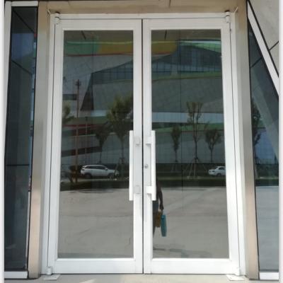 China Modern Commercial Tempered Glass Shop Main Entrance KFC Aluminum Door for sale