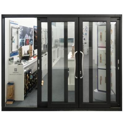 China Chinese SLIDING DOORS design graphic lift top brand commercial modern aluminum alloy triple glass modern tempered glass double for sale