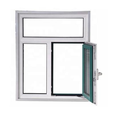 China Magnetic Window Screen 5 Years Warranty China Manufacturer PVC Casement Top Window for sale