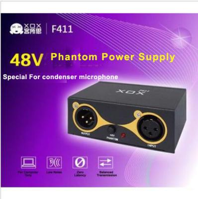 China XOX 48V Phantom Power Supply with USB cable for Any Condenser Microphone Music Recording Equipment for sale