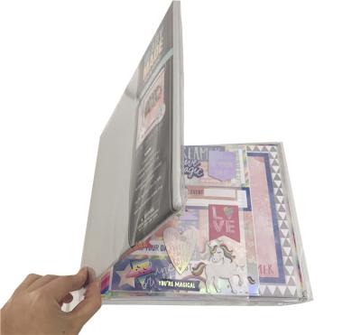 China Europe 20 Pages 3D Holographic Birthday Children's Binder Album Photo Scrapbooking Die Cut for sale