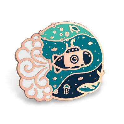 China Europe Custom Fashion Hard Enamel Design Cute Enamel Pin Lapel Pins for sale