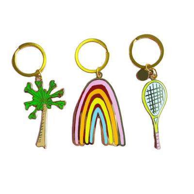 China Promotion Gift Hot Sale Soft Enamel Charms Customize Design Keychains Metal Handsome Key Chain for sale