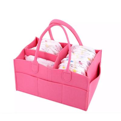 China Sustainable Baby Diaper Felt Box Diaper Felt Storage Bags Storage Boxes for sale