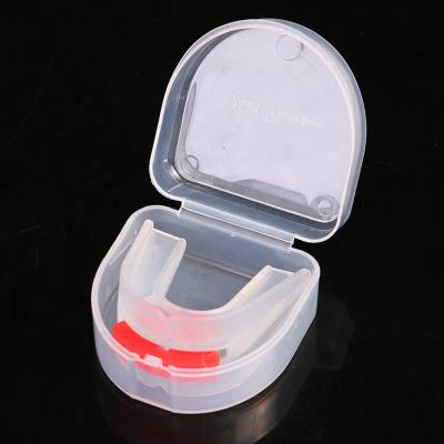 China Boxing Mouthguard Gum Shield Mouth Guard Sports Basketball Mouth Guard Case Black Red OEM Box Packing Color 2008-2 for sale