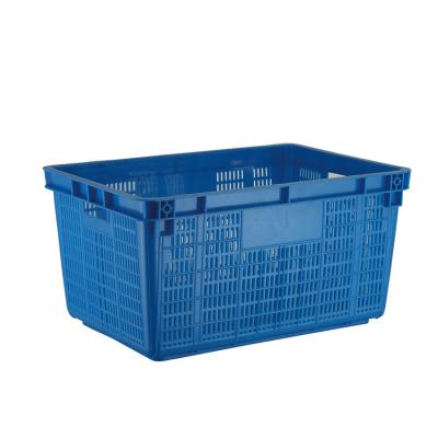 China Attractive Price New Type Mesh Plastic Fruit Stacking Travel Mesh Crates for sale