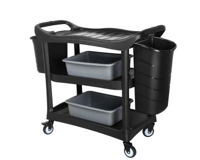 China Wholesale Kitchen 3 Layers Double Sided Kitchen Plastic Durable Tool Trolley for sale