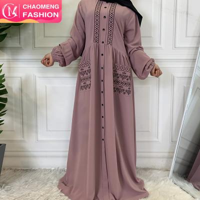 China 6166# Workable Embroidery Muslim Dress For Women Long Dress Islamic Clothing Fashion Kimono Arabic Style Dubai Muslim Abaya for sale