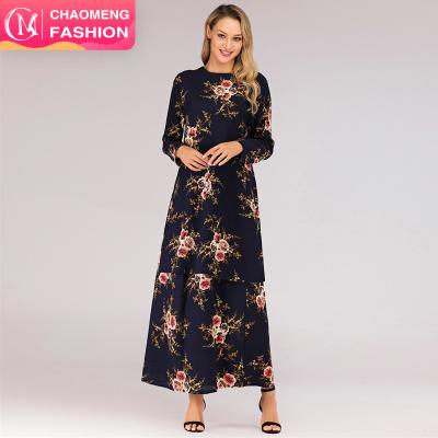 China 6089#Latest size muslim dress images designs burqa latest baju kurung kaftan muslim islamic clothing set two piece floral top plus hijab for sale