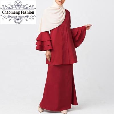 China CML01#malaysia baju muslim melayu women clothing peplum baju baju kurung modern S M L XL 2XL for sale