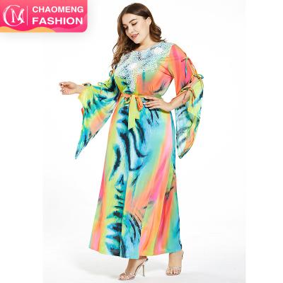 China 5070#Autumn summer printing long sleeve boho slim dress women's maxi dress S M L XL 2XL 3XL 4XL 5XL 6XL 7XL/Customized clothing for sale