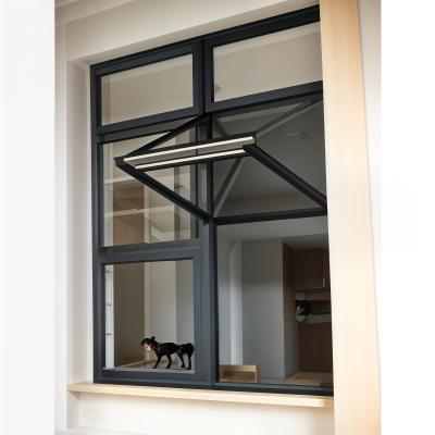 China Contemporary Custom Bifold Windows Aluminum Glass Sliding Folding Window for sale