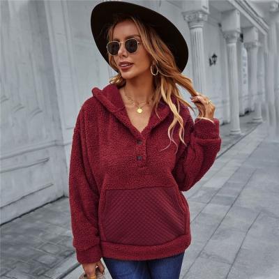 China Winter Breathable Modern Women Style Hoodies Pullover Lady Loose Long Sleeve Covering Coat for sale