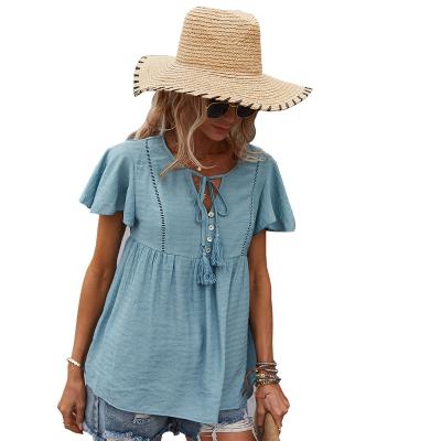 China Fashionable Summer Casual Wear Polyester Breathable Loose Knitting Dresses For Women for sale