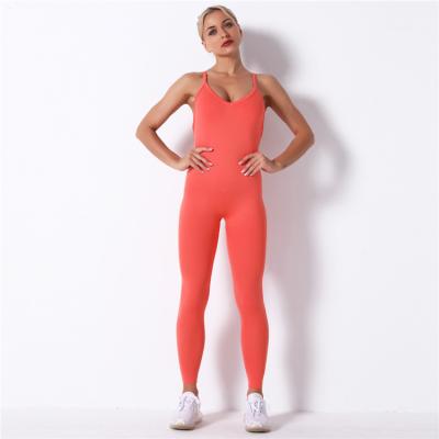 China High Quality Custom Women Seamless Jumpsuit Yoga Workout Clothes Breathable for sale