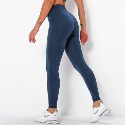 China High Waist Yoga Pants Breathable Sports Fitness Hot Selling Seamless Pants for sale