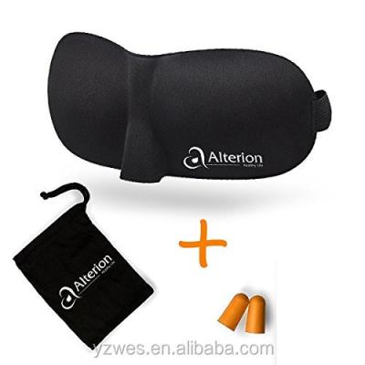 China Sleeping 3D Eye Mask Packed In Micro Fiber Pouch for sale