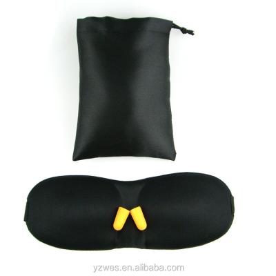 China Custom Printed Anti-puffiness Travel Kit Eye Mask Neck Pillow With Ear Plug for sale