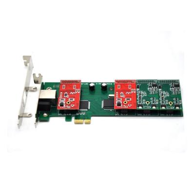 China As PCI Direct Analog Interface FXS/FXO Analog Interface 2U Card Factory Voice IP PBX Server TDM410EL Analog Voice Card for sale